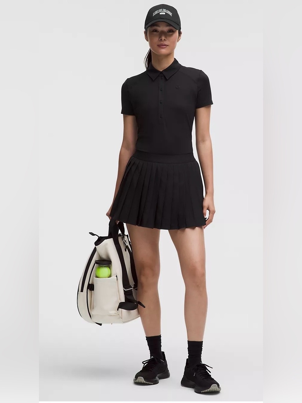 Lululemon NWT High Rise Pleated Tennis Skirt 3” in Black Size 10